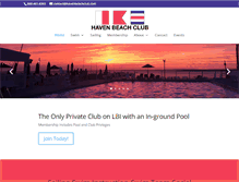 Tablet Screenshot of havenbeachclub.com